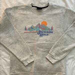 Gray Jackson Hole crew sweatshirt
